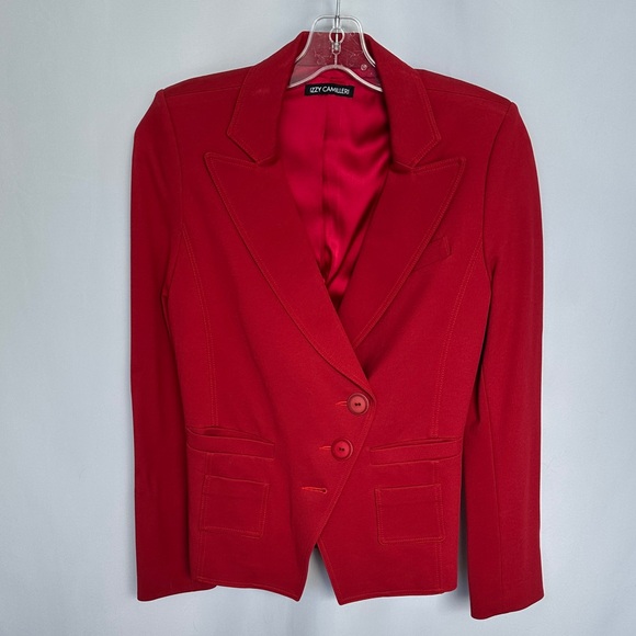 Cozy Casual Jackets & Blazers - Izzy Camilleri Red Tailored Blazer Film Worn No Size Tag